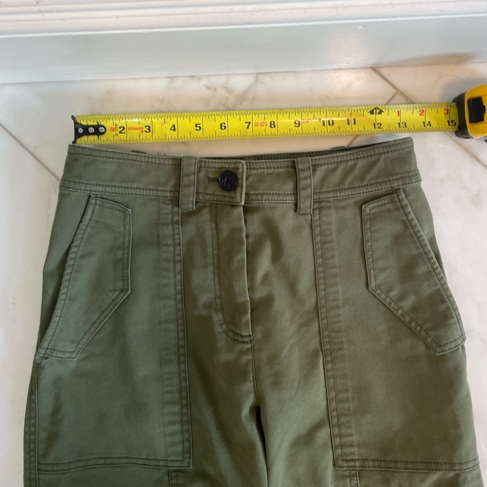 Derek Lam 10 Crosby size 4 women’s cargo khakis tapered leg designer soft casual - Picture 2 of 8